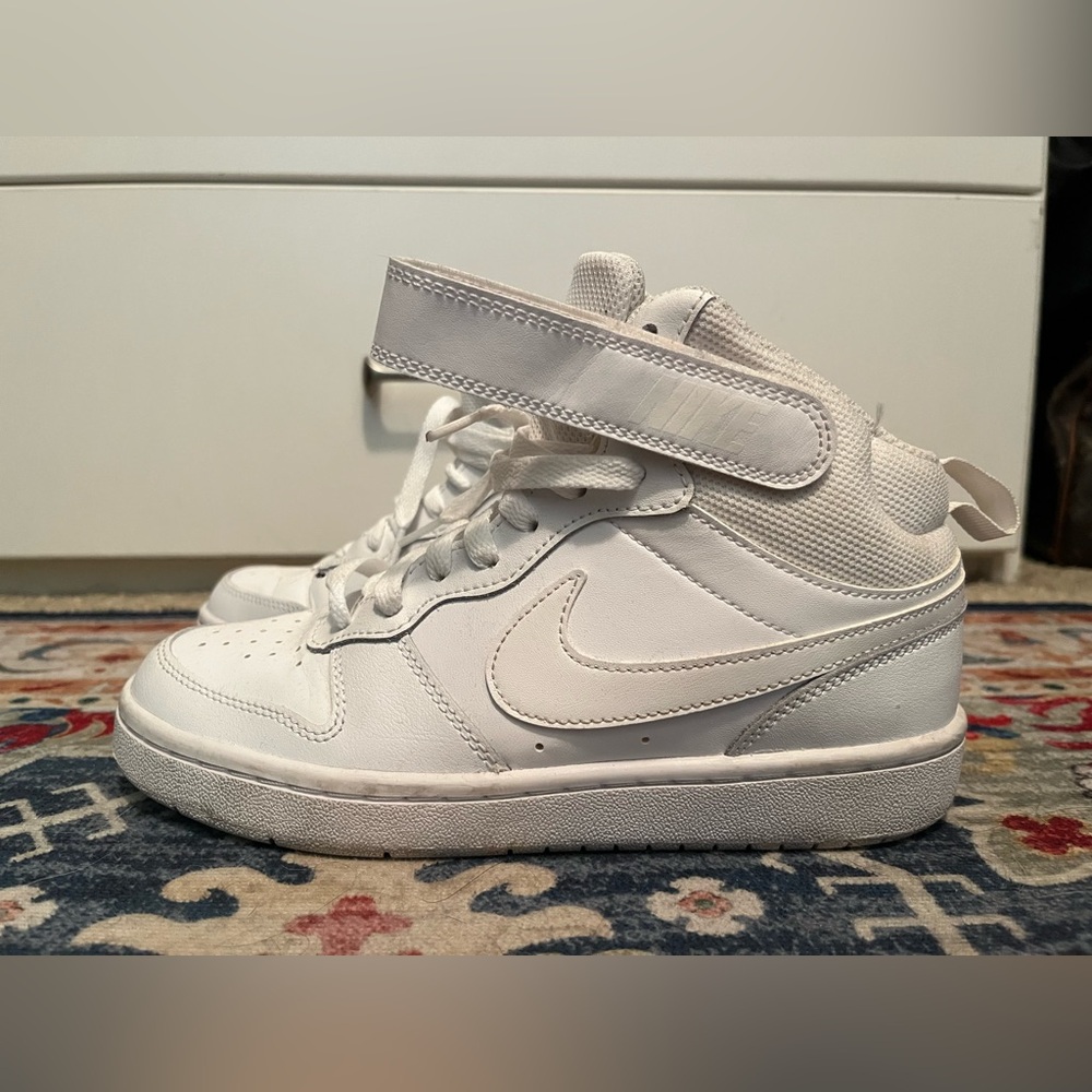 Nike All-White High-Top Sneakers - Picture 2 of 5